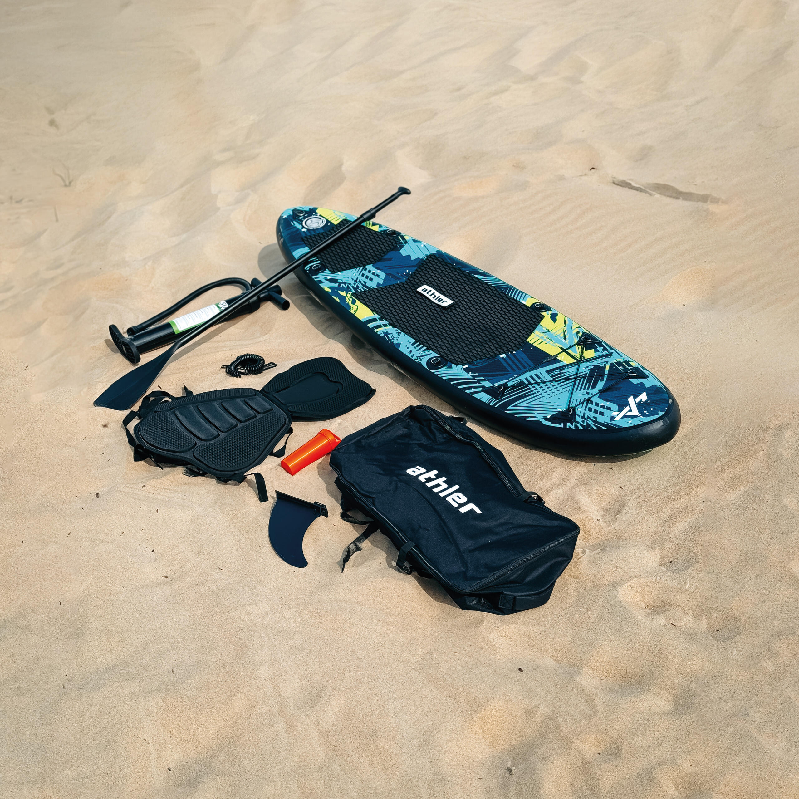 Jugend SUP Board 2in1 Athler Splash 50, Leichtgewicht, Schnell 200x55cm,bis 80kg 5/7
