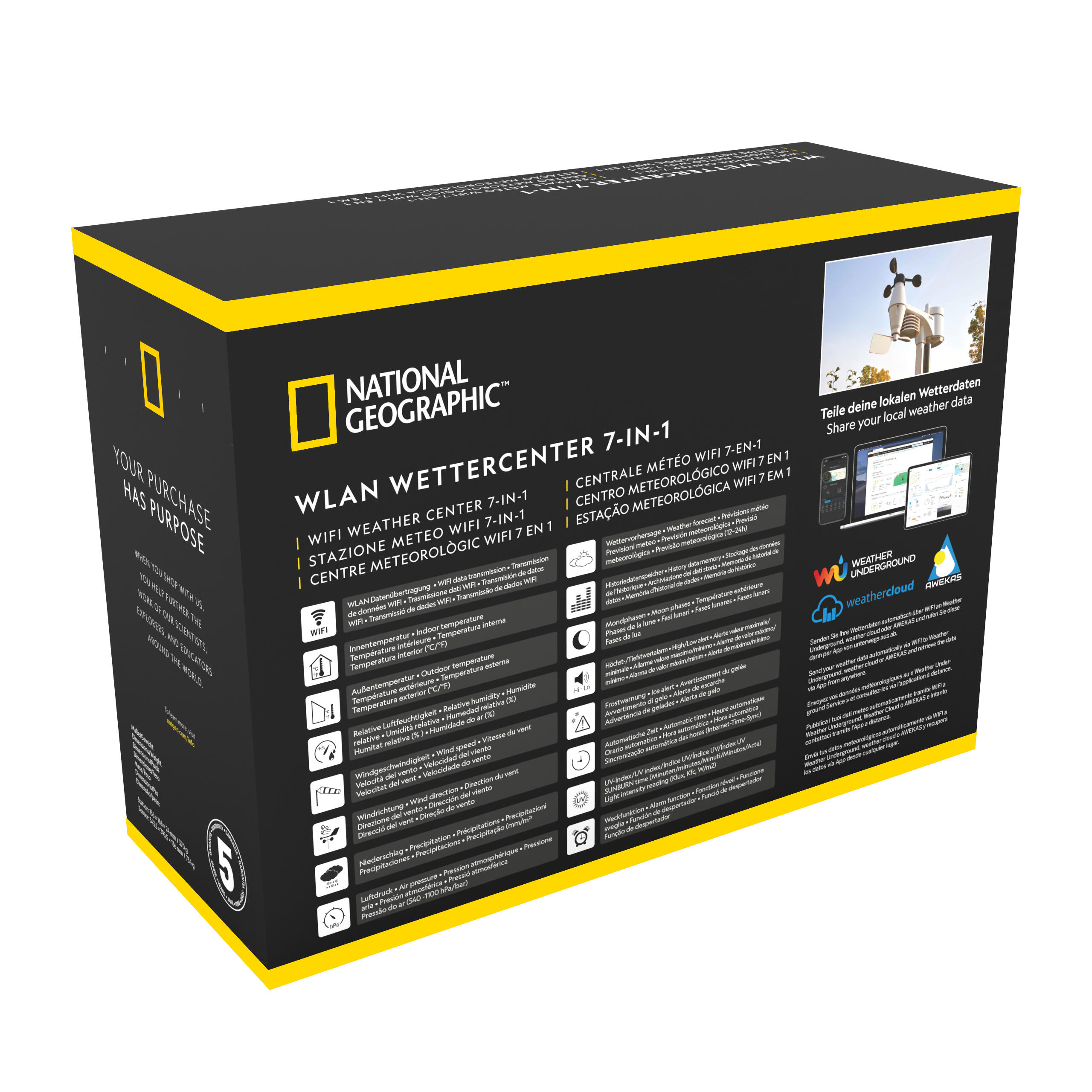 Centro WiFi a colori con sensore 7 in 1 National Geographic 7/7