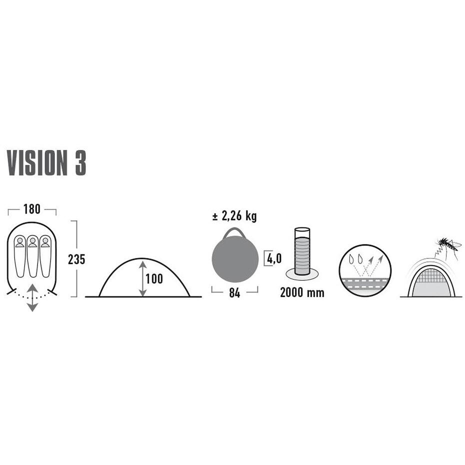 High Peak Pop up tent Vision 3 5/7