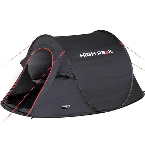 High Peak Vision 3.0 Pop-up-Zelt 3-Sitzer 235 x 180 cm Schwarz