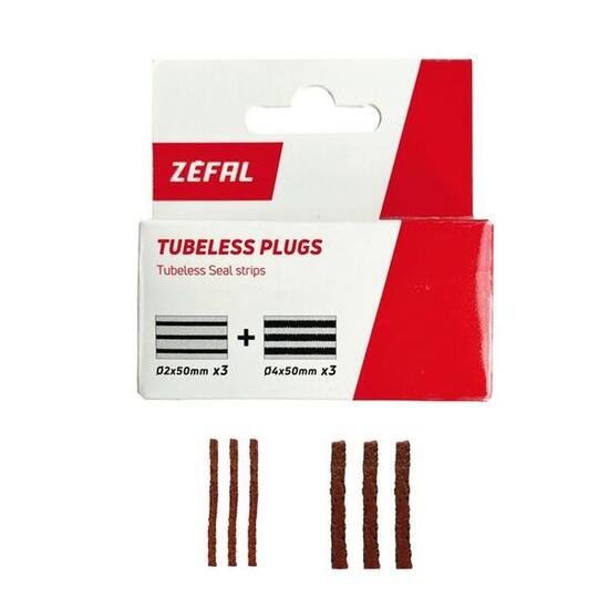 Zefal Tubeless Plugs 6 Plugs 3 x Ø2mm / 3 x Ø4mm, auf Karte