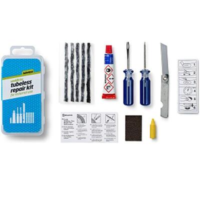 Kit di riparazione Tubeless 5 punte+colla+utensili Fasi Weldtite