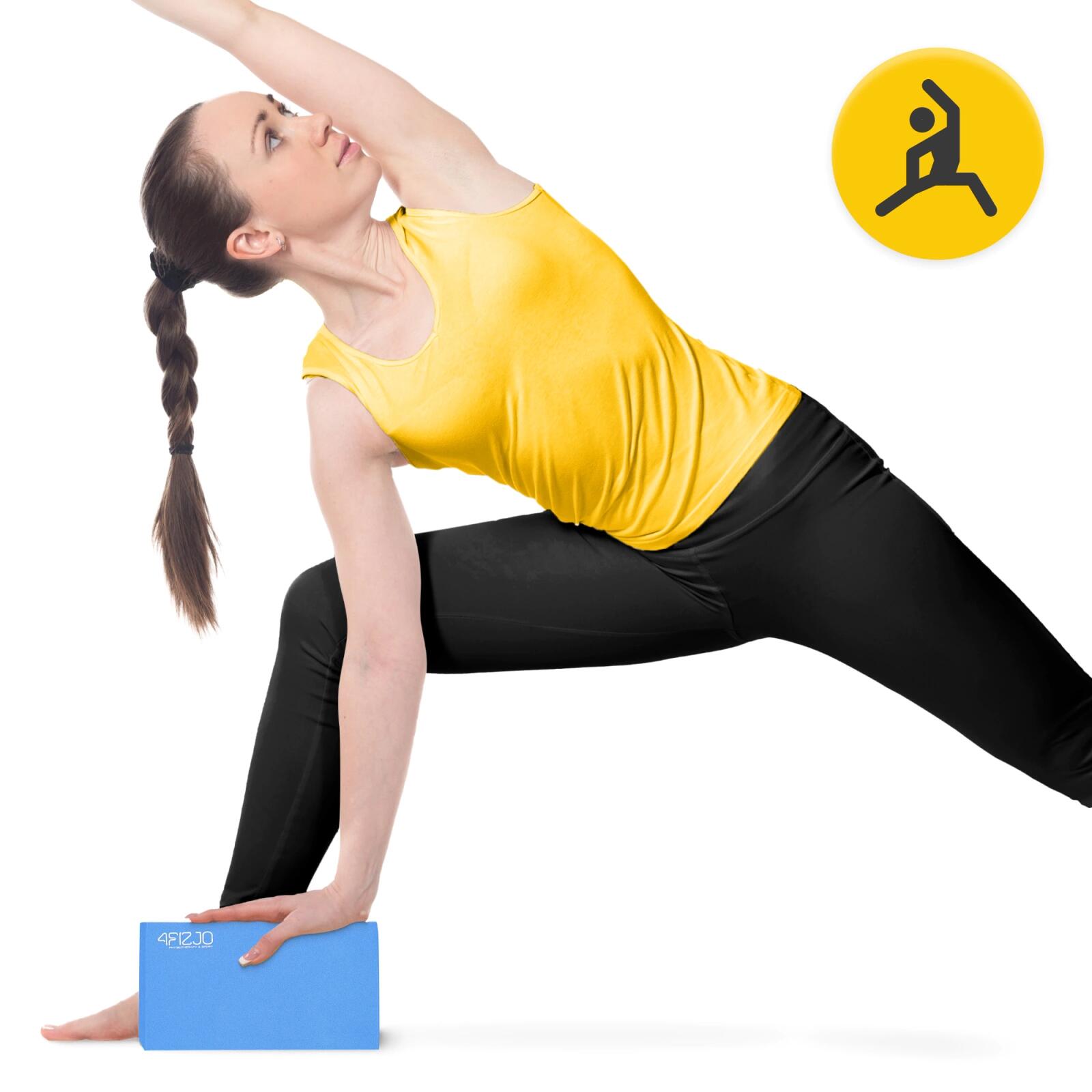Blocco yoga pilates schiuma EVA supporto stretching stabilità 4FIZJO 2/7