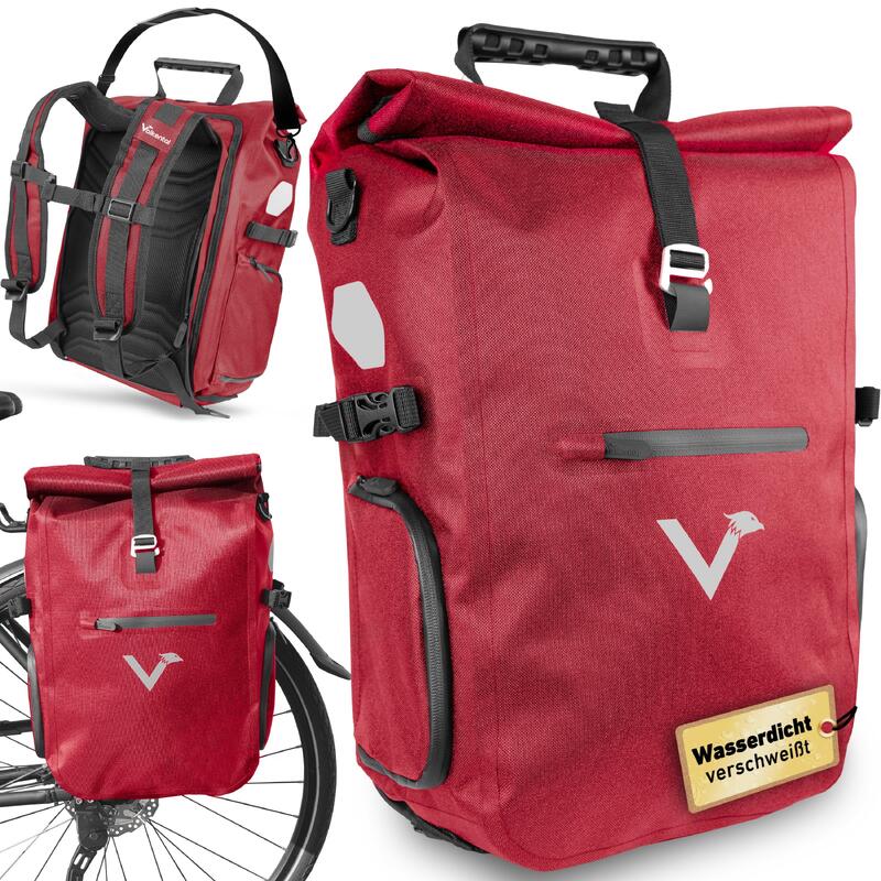 Sacoche velo porte bagages bikepacking, velo sac a dos etanche 23L
