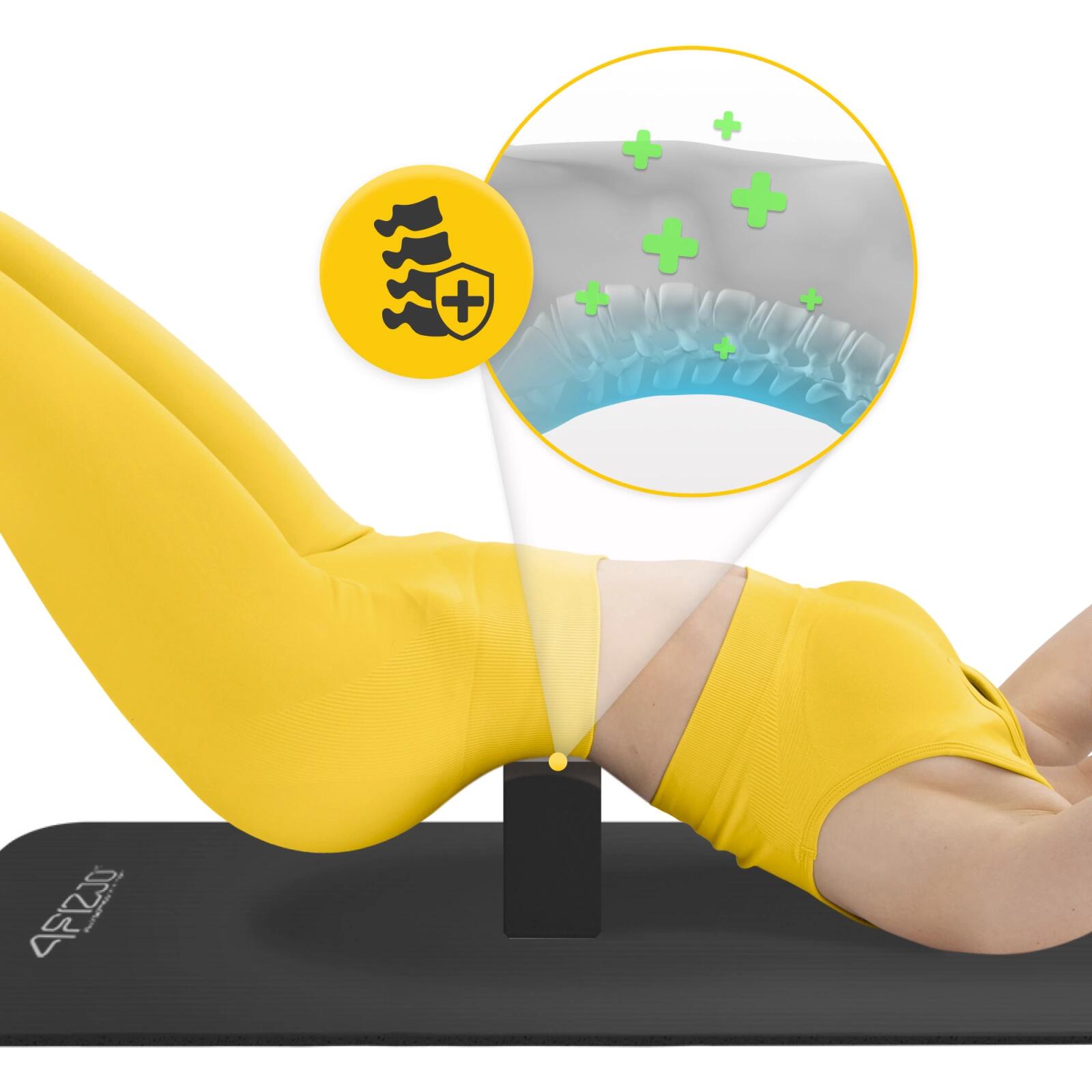 Yogablok yoga pilates EVA-schuim stabilisatie antislip 23x15x7,6cm 4FIZJO 3/7