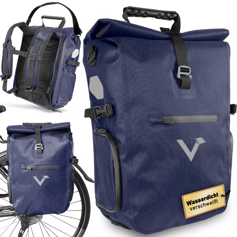 Sacoche velo porte bagages bikepacking, velo sac a dos etanche 23L