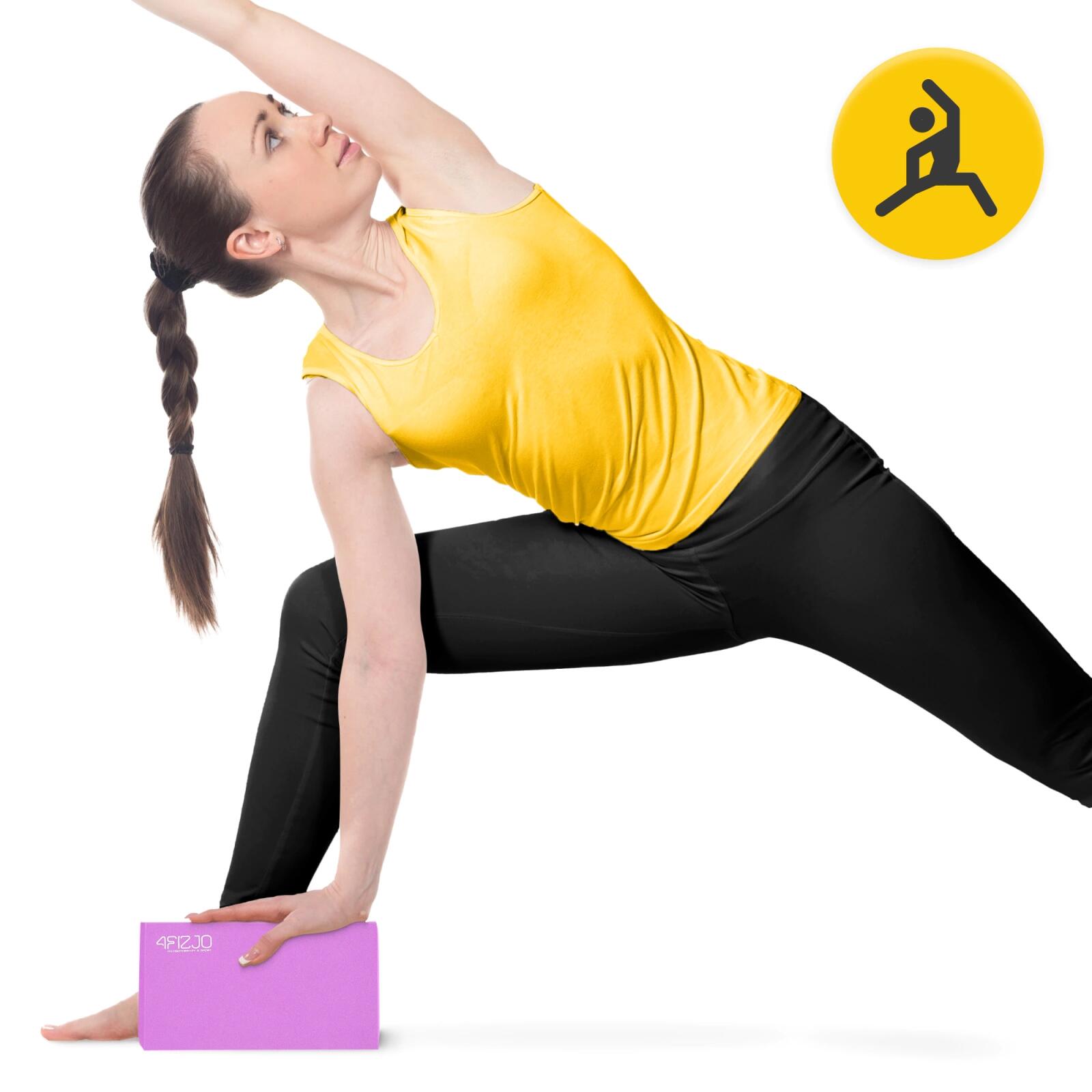 Blocco yoga pilates schiuma EVA supporto stretching stabilità 4FIZJO 2/7