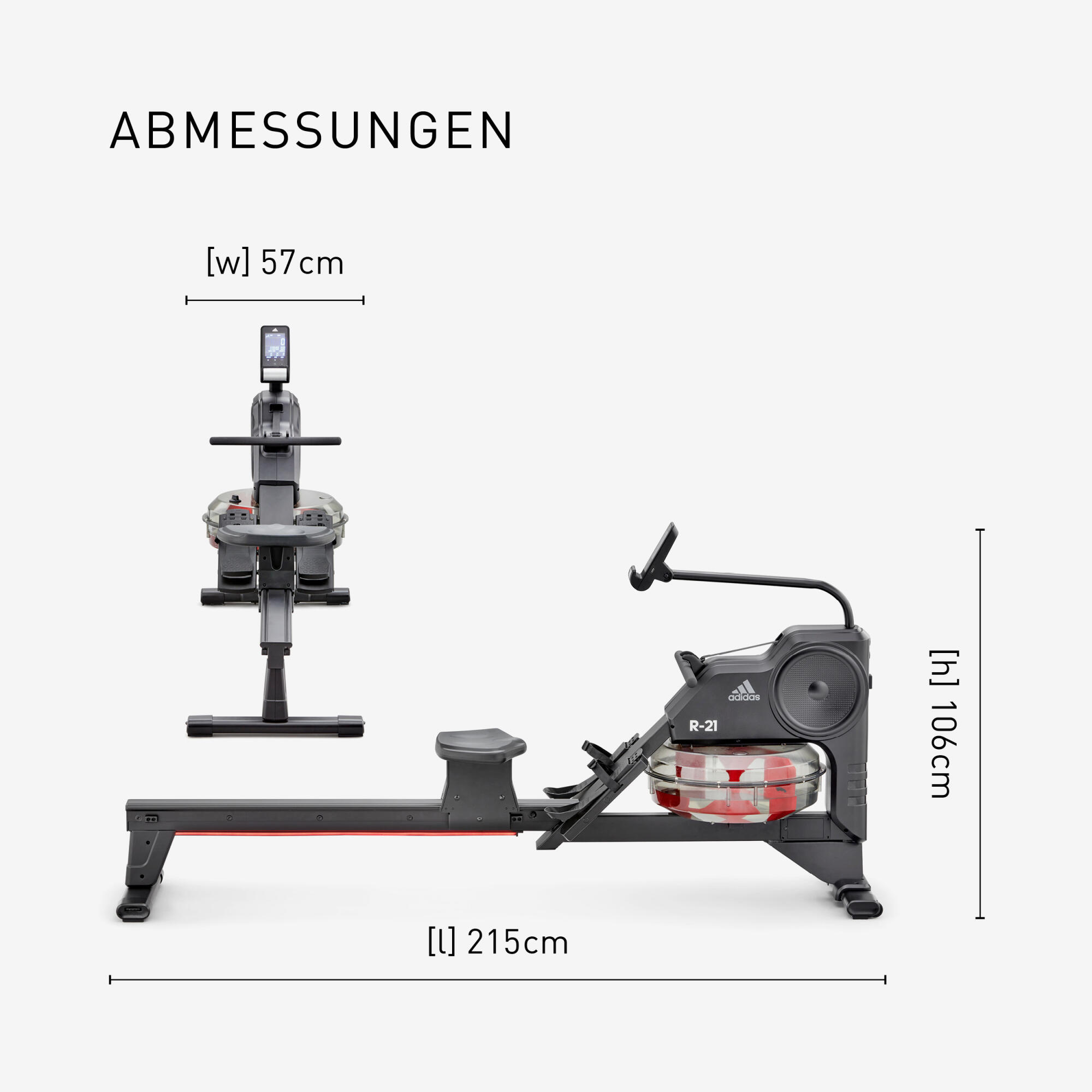 R-21 Roeitrainer (Bluetooth) - Kinomap - LCD - 7 weerstandsniveaus 3/7