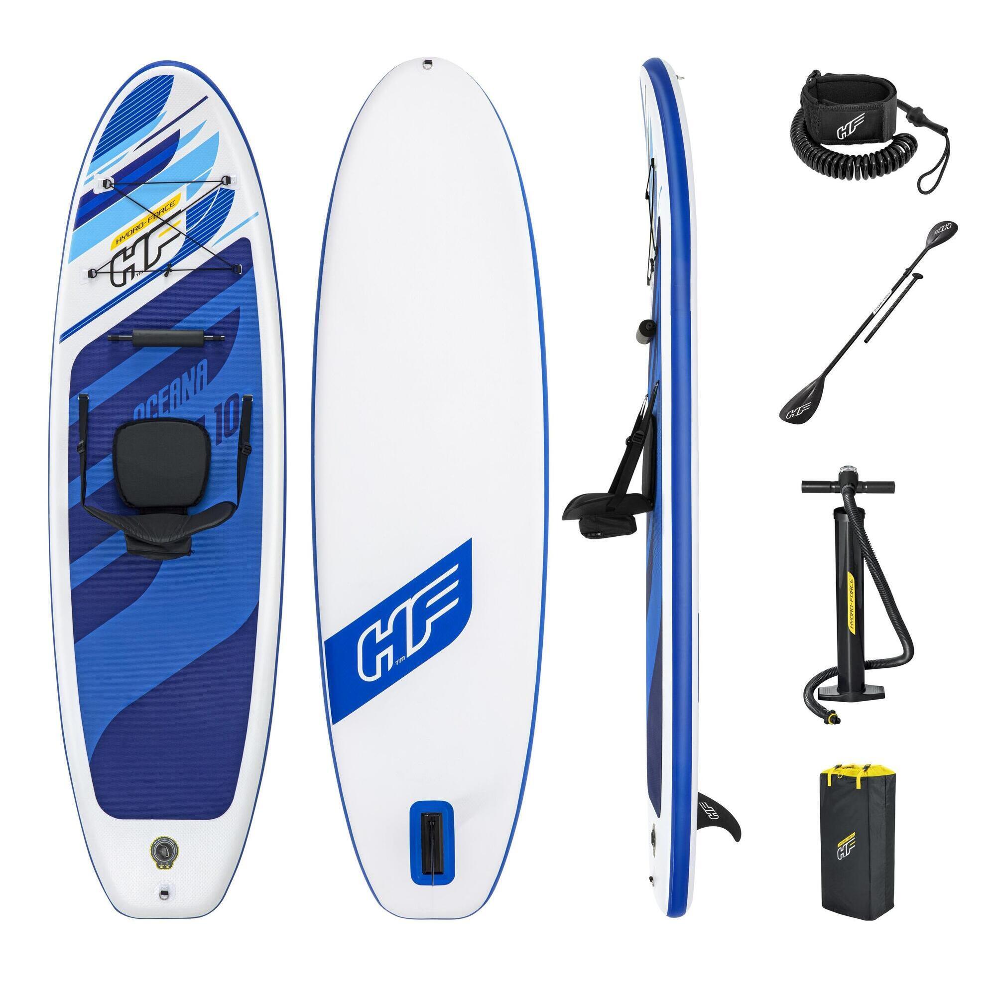 Bestway - Planche De Paddle Surf Gonflable Avec Accessoires Bestway Hydro-force Multicoule - Pagaie - Incolore|multicolore - Taille Unique - Decathlon