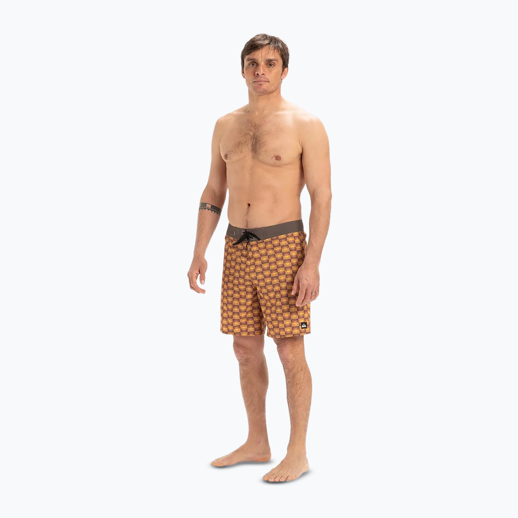 Shorts de natação masculino Quiksilver Surfsilk com perna reta de 18" 3/5