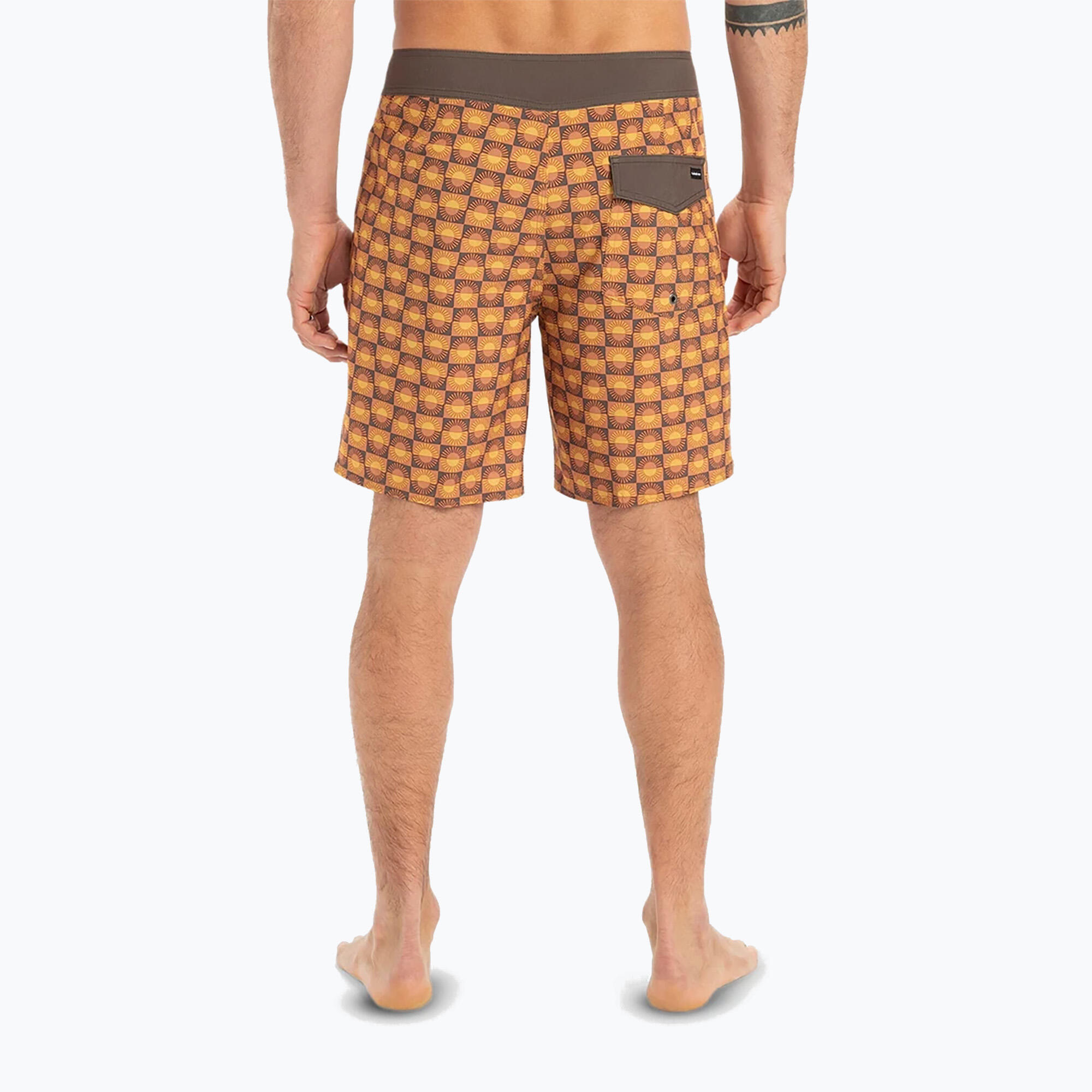 Shorts de natação masculino Quiksilver Surfsilk com perna reta de 18" 4/5