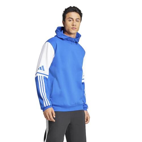 adidas Sweat à Capuche SQUADRA25 pour Homme en bleu royal/blanc, XL 4/9