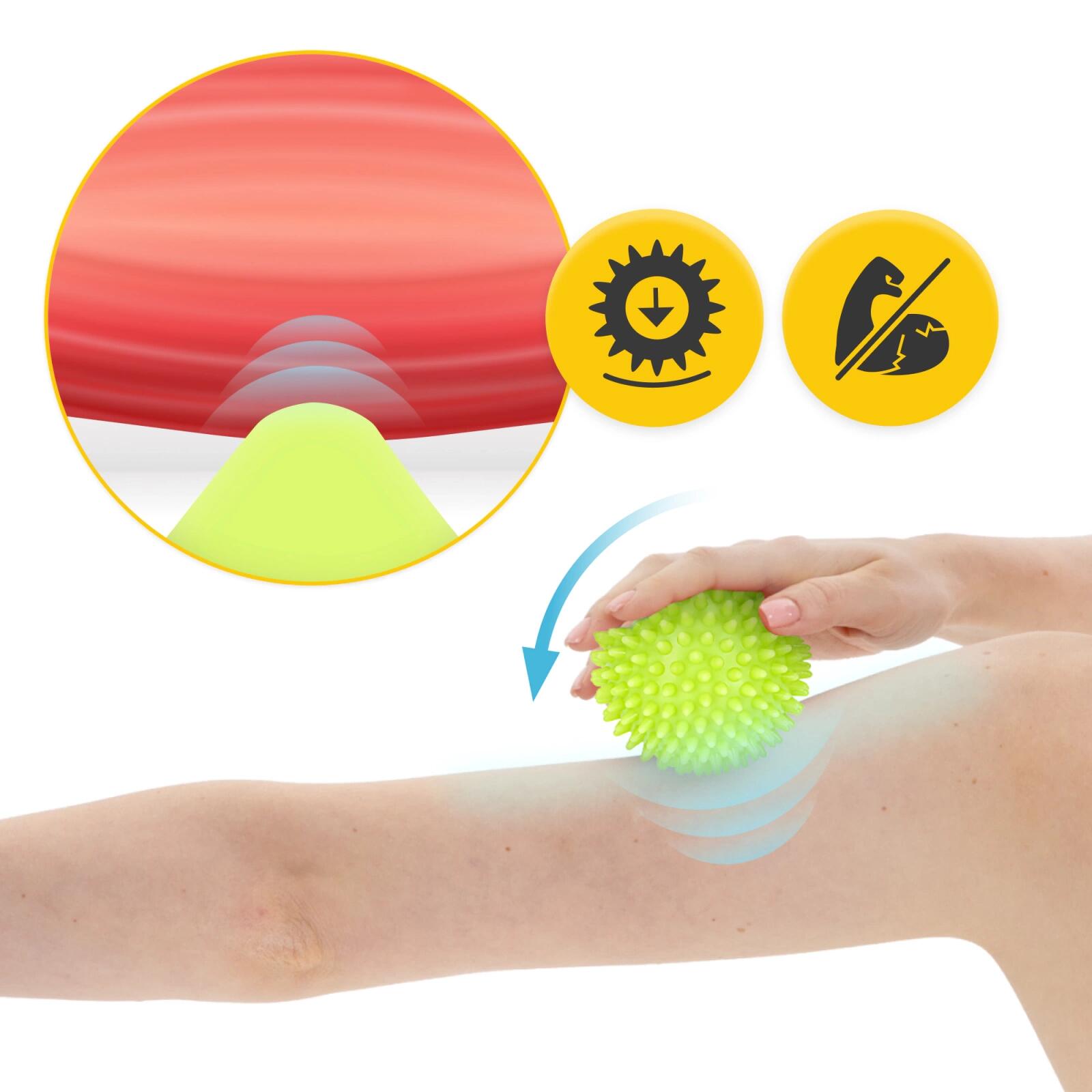 Igelball Massageball mit Noppen Faszienball SPIKE+ 4FIZJO 6/7