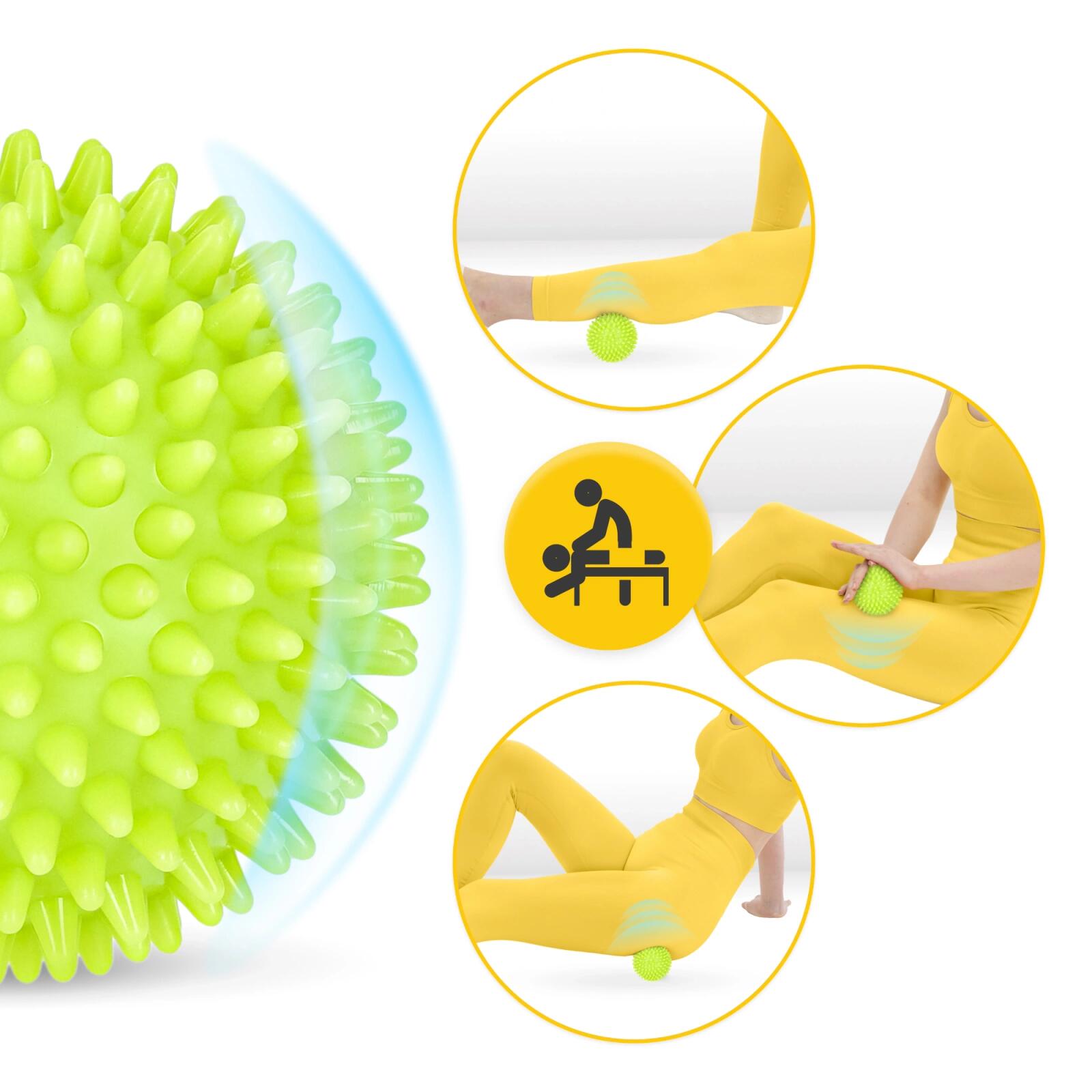 Igelball Massageball mit Noppen Faszienball SPIKE+ 4FIZJO 3/7