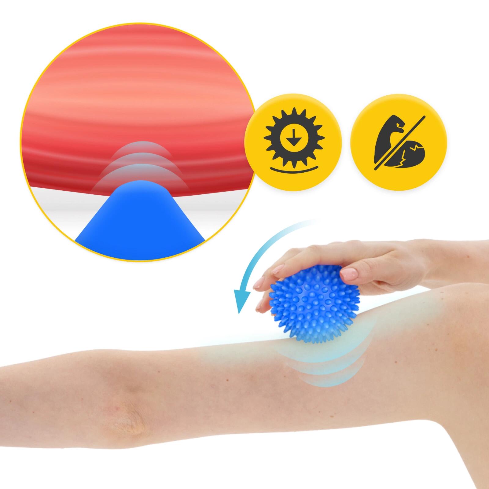 Massagebal SPIKE+ sensorisch revalidatie triggerpoint fascia 4FIZJO 5/7