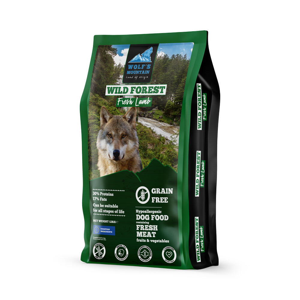 Wolf's Mountain - Croquettes Chien Adulte Agneau – Wolf's Mountain Wild Forest 12kg - Croquette - 12 Kg - Decathlon