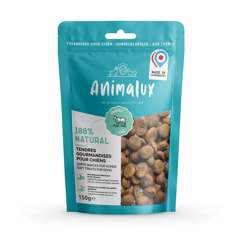 Friandises Tendres Gourmandises à l’Agneau pour Chien – Animalux 150g 1/1