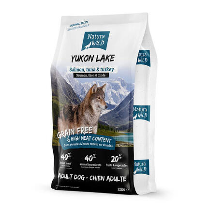 Croquettes Sans Céréales Saumon – Natura Wild Yukon Lake 12kg