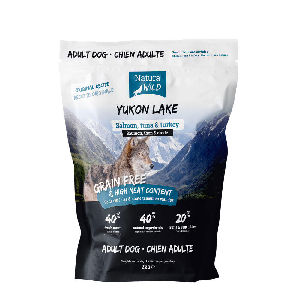 Croquettes Sans Céréales Saumon – Natura Wild Yukon Lake 2kg 1/1