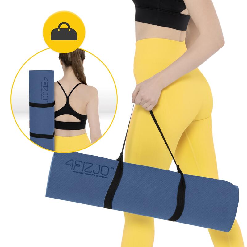 Saltea antiderapantă pentru exerciții 4FIZJO TPE 1 cm