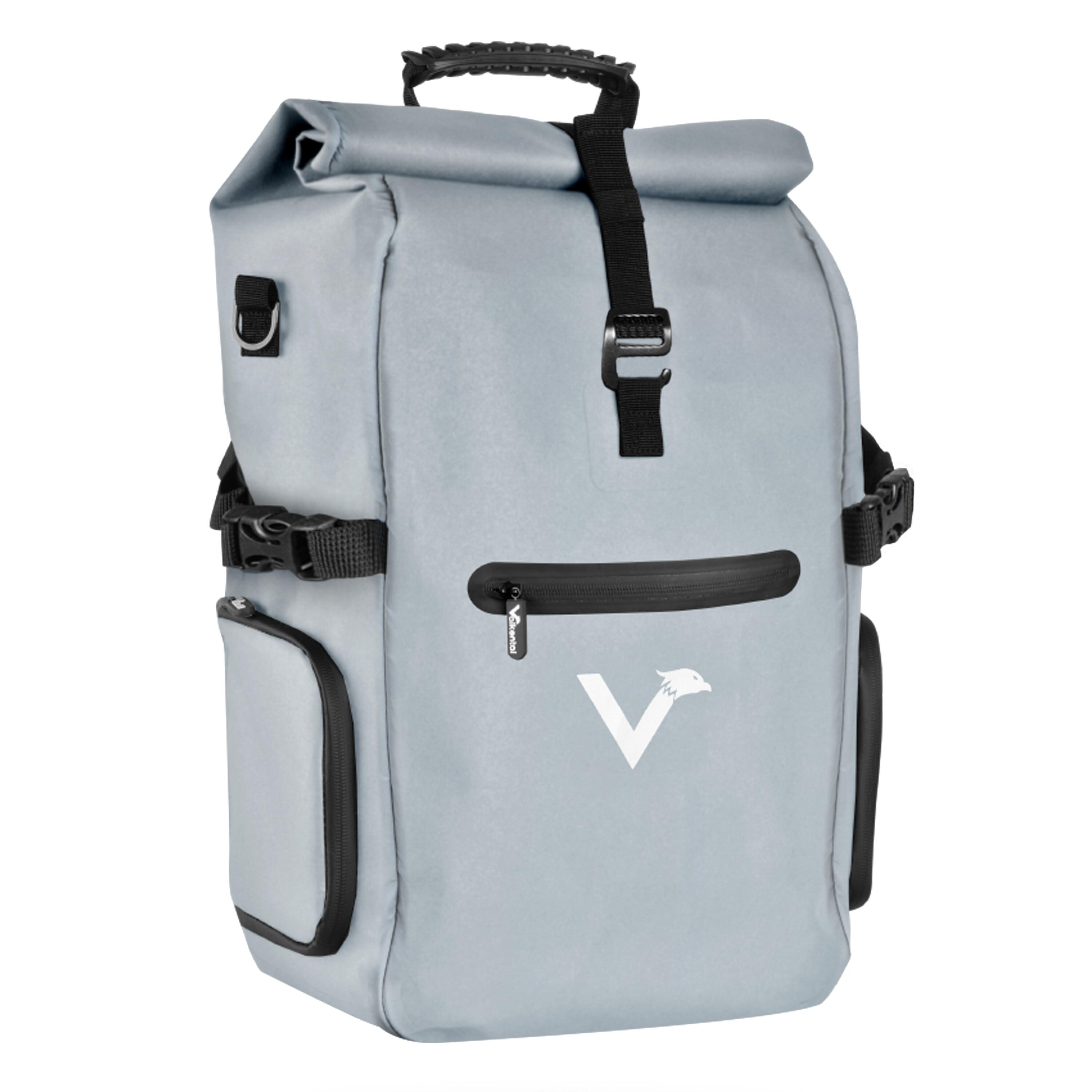 VALKENTAL Fahrradtasche Gepäckträgertasche mit Rucksack Funktion wasserdicht 23L - ValkPro
