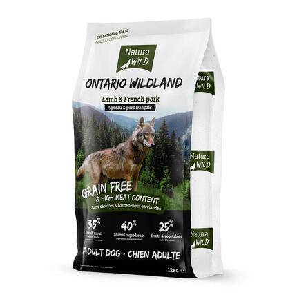 Croquettes Sans Céréales Agneau & Porc – Natura Wild Ontario Wildland 2kg