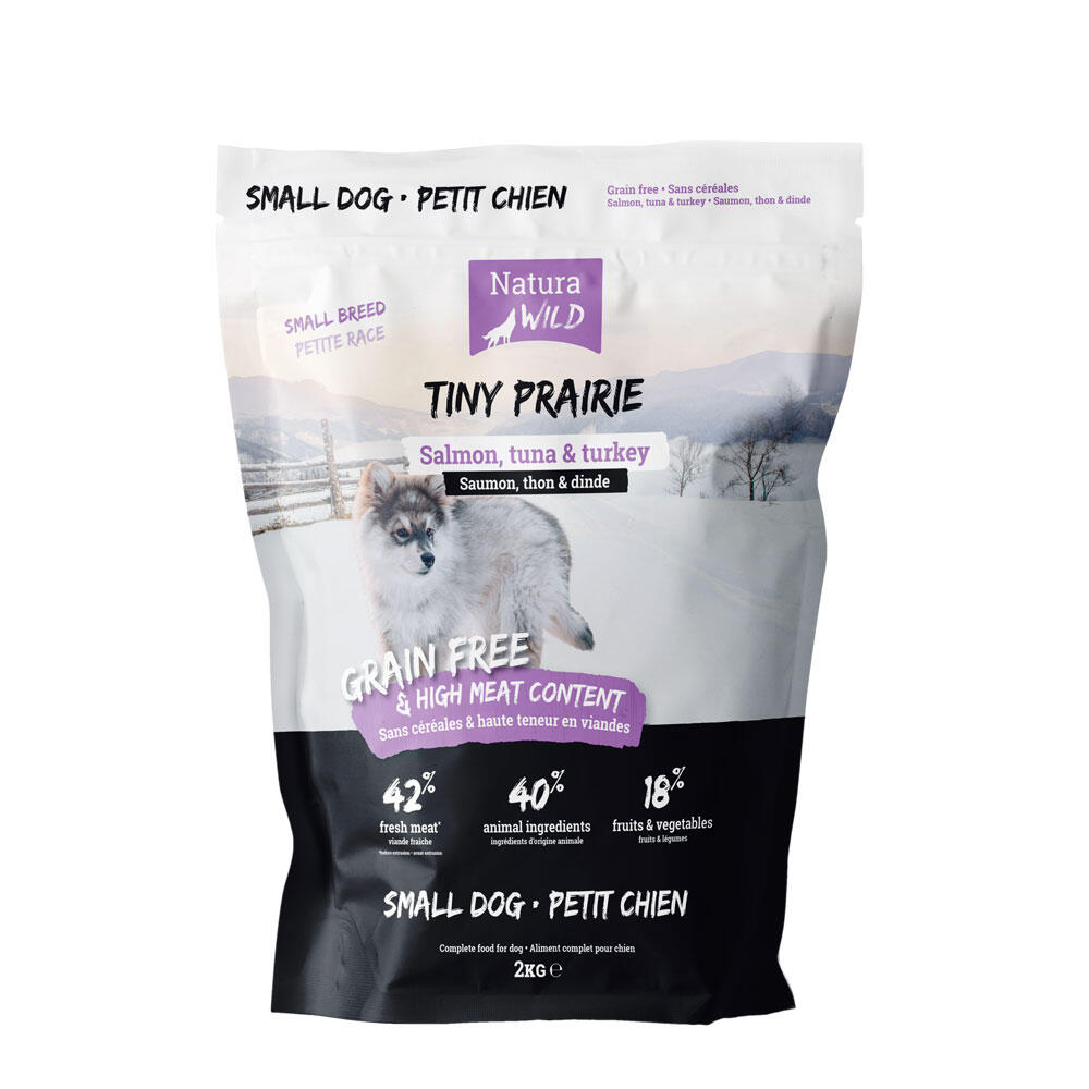 Natura Wild - Croquettes Sans Céréales Saumon Petit Chien – Natura Wild Tiny Prairie 2kg - Croquette - 2 Kg - Decathlon