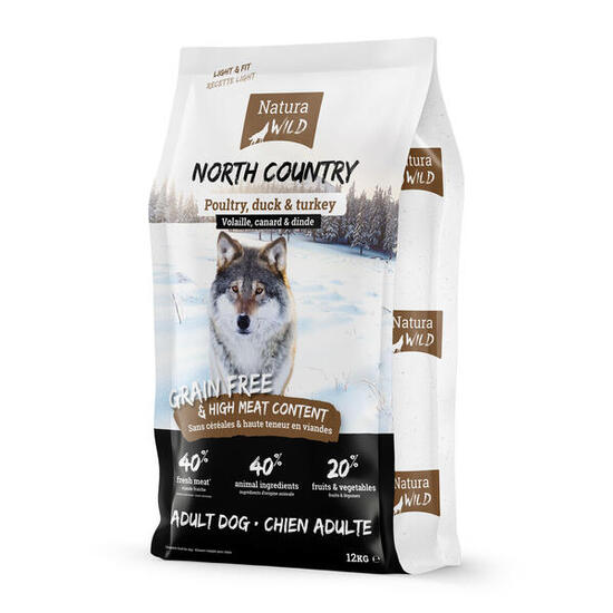 Croquettes Sans Céréales Volaille – Natura Wild North Country 12kg