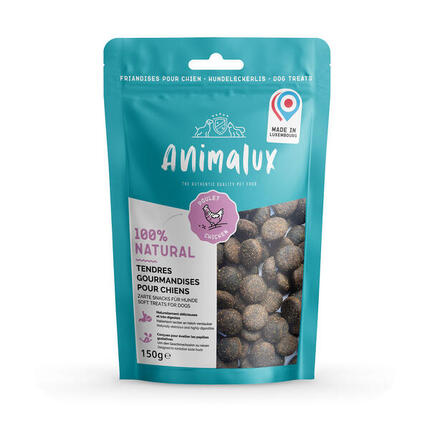 Friandises Tendres Gourmandises au Poulet pour Chien – Animalux 150g