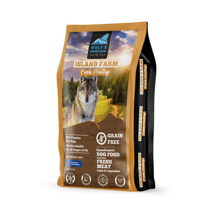 Croquettes Chien Adulte Volaille – Wolf's Mountain Island Farm 2kg