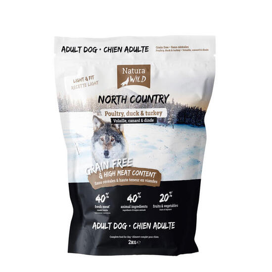 Croquettes Sans Céréales Volaille – Natura Wild North Country 2kg