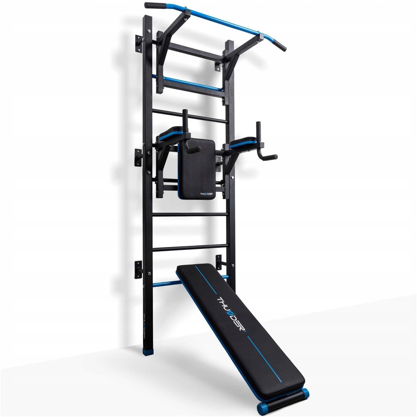 THUNDER Paralelas de entrenamiento con banco y escalera RITMO Thunder