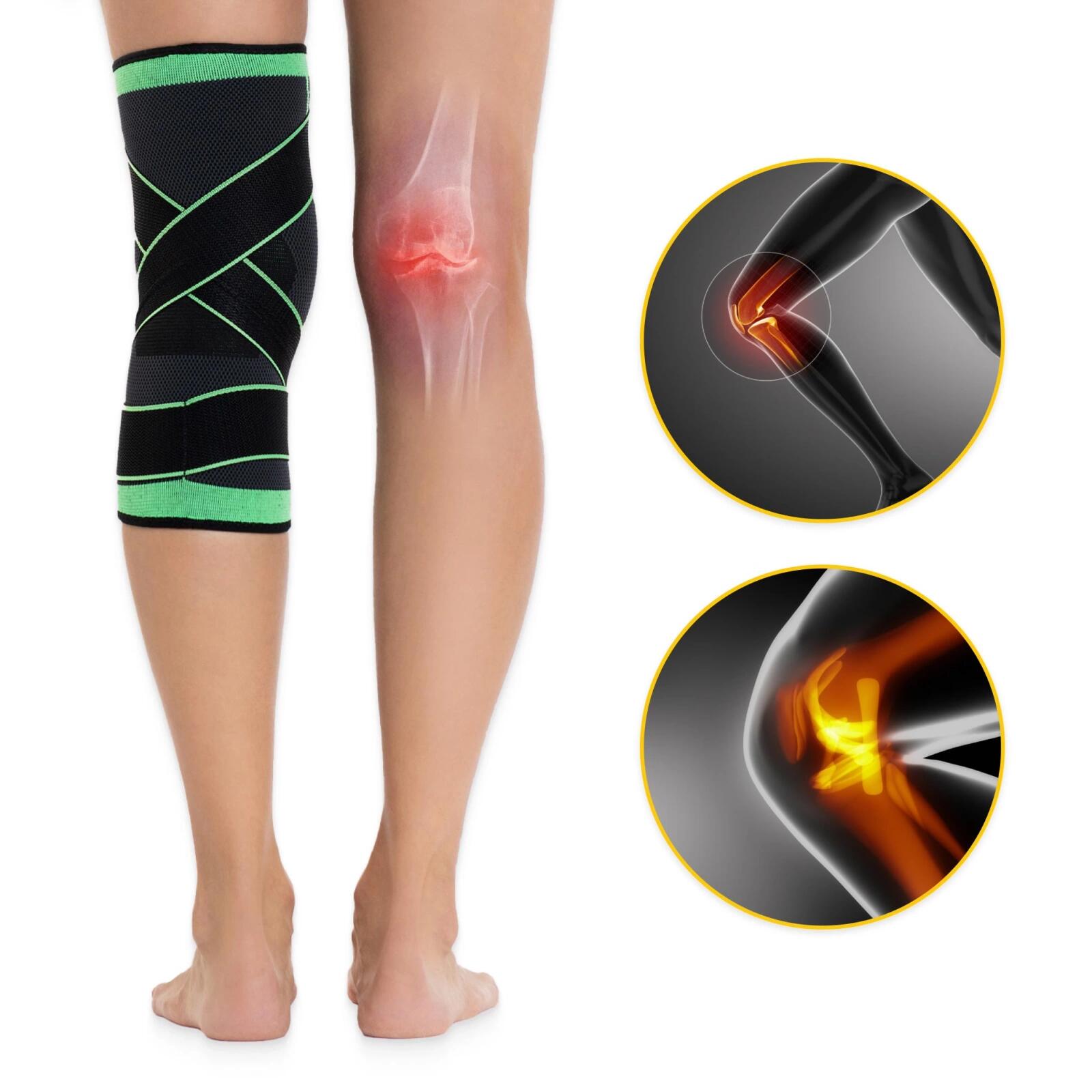 Kniebrace sport compressie stabiliserend ademend comfort FLEX KN01 4FIZJO 3/7
