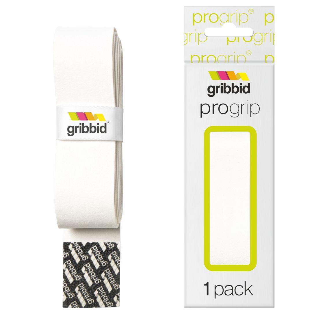 Grip de hockey sur gazon - progrip 1 paquet blanc 3/5