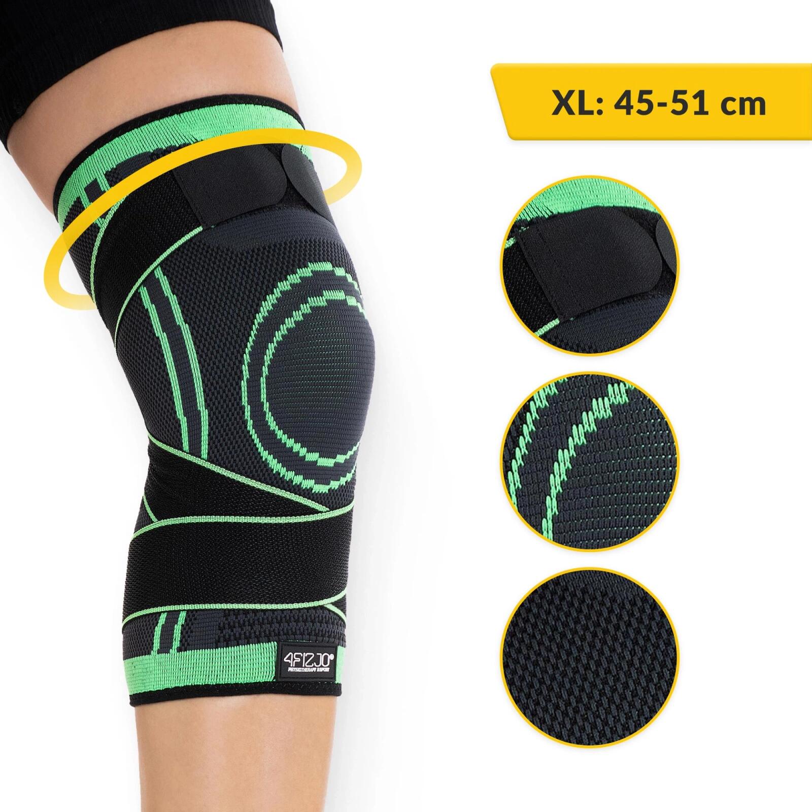 Kniebrace sport compressie stabiliserend ademend comfort FLEX KN01 4FIZJO 6/7