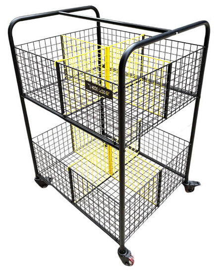 Opbergwagen op wielen met secties, 840 x 700 x 1200 mm