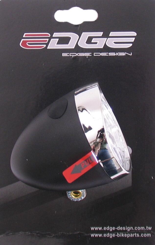 Faro delantera Edge Retro 3 LED On/Off incl. pilas negro/cromo 1/3