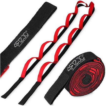 Dehnband Yoga Gurt mit Schlaufen Stretching Band Fitness 4FIZJO