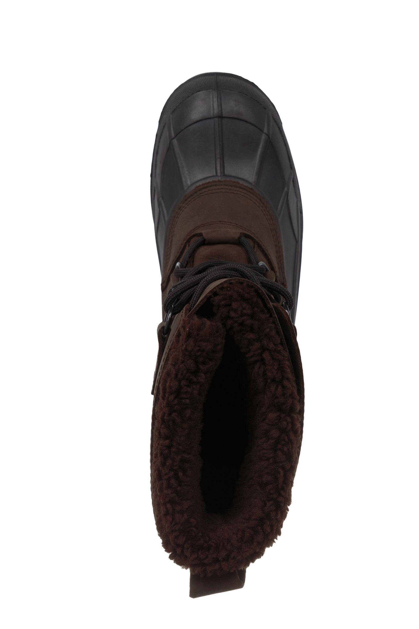 Buty ocieplane męskie Alborg brązowe 3/5