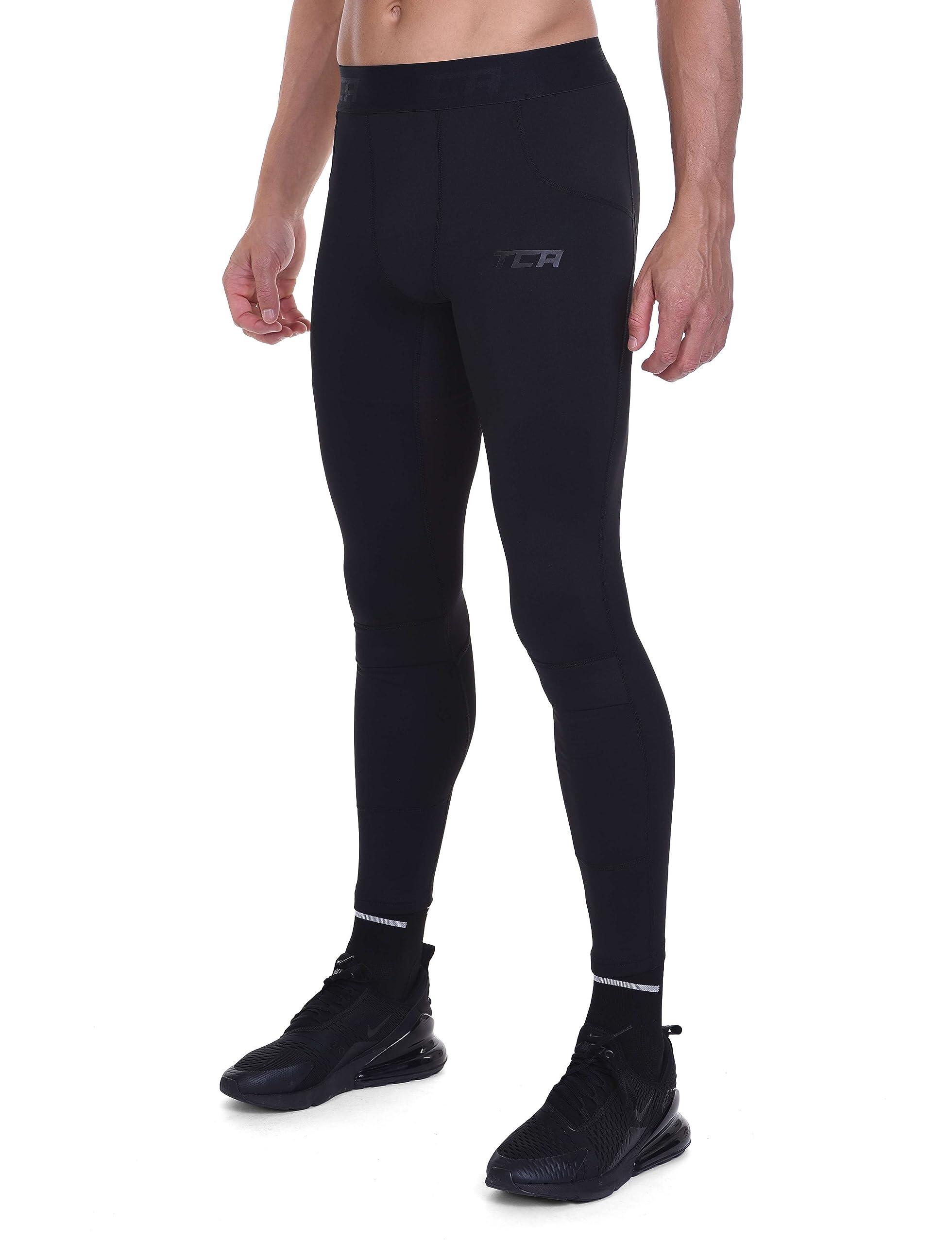 TCA SuperThermal Herren Leggings, Kompressionsleggings, Sporthose, Lang