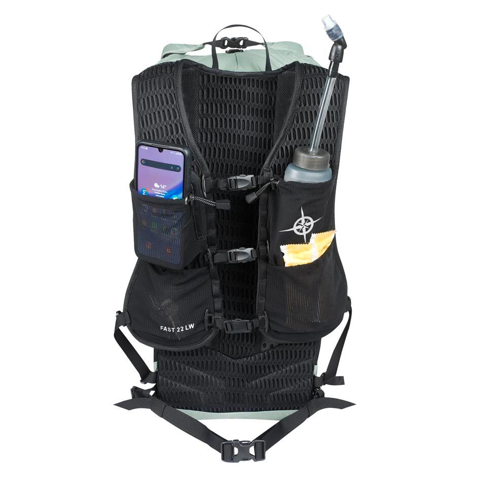 Sac à dos Columbus Fast 22 UL Speed ​​pour randonnée ou vélo, vert et noir 3/7