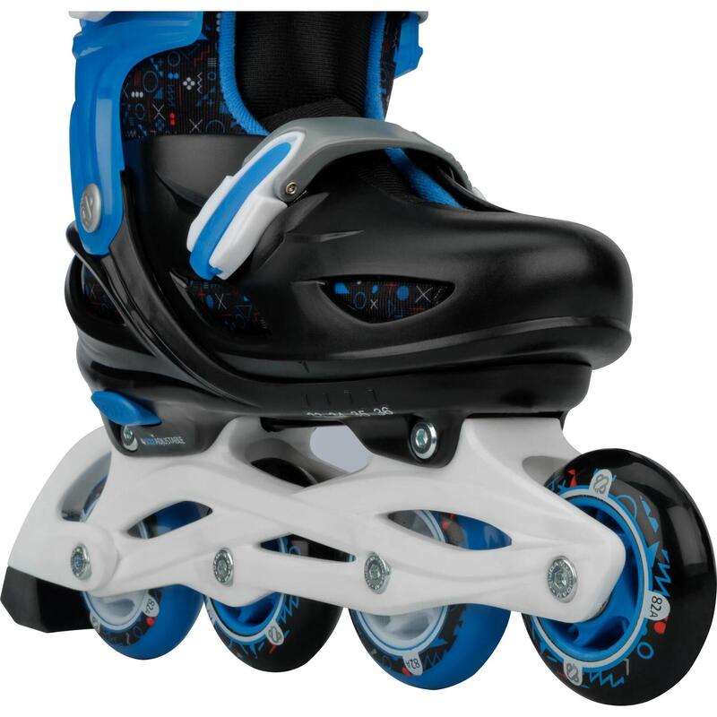 Role reglabile Nijdam Blue Goo, albastru/negru, 37-40