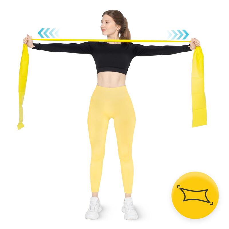 Bandă de reabilitare FLAT BAND 4FIZJO 2 m