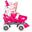 Role Quad reglabile Nijdam Feather Drops, Fucsia/Roz, 33-36
