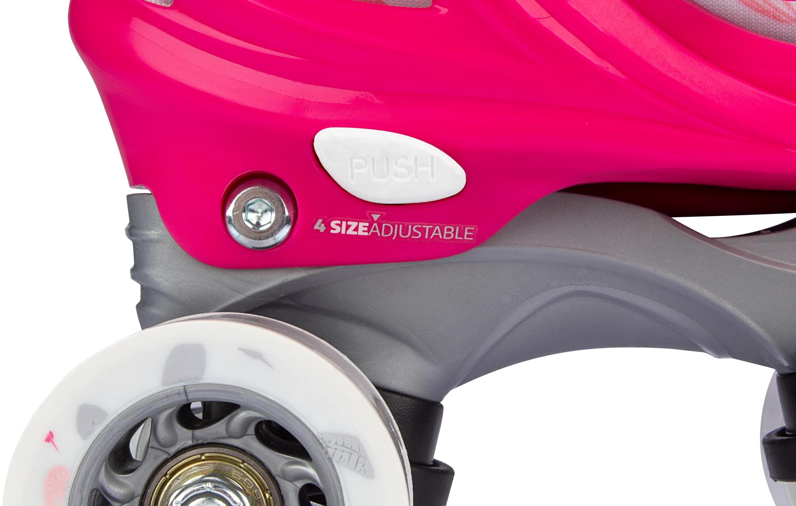 Verstelbare Rolschaatsen Feather Drops Pink 4/6