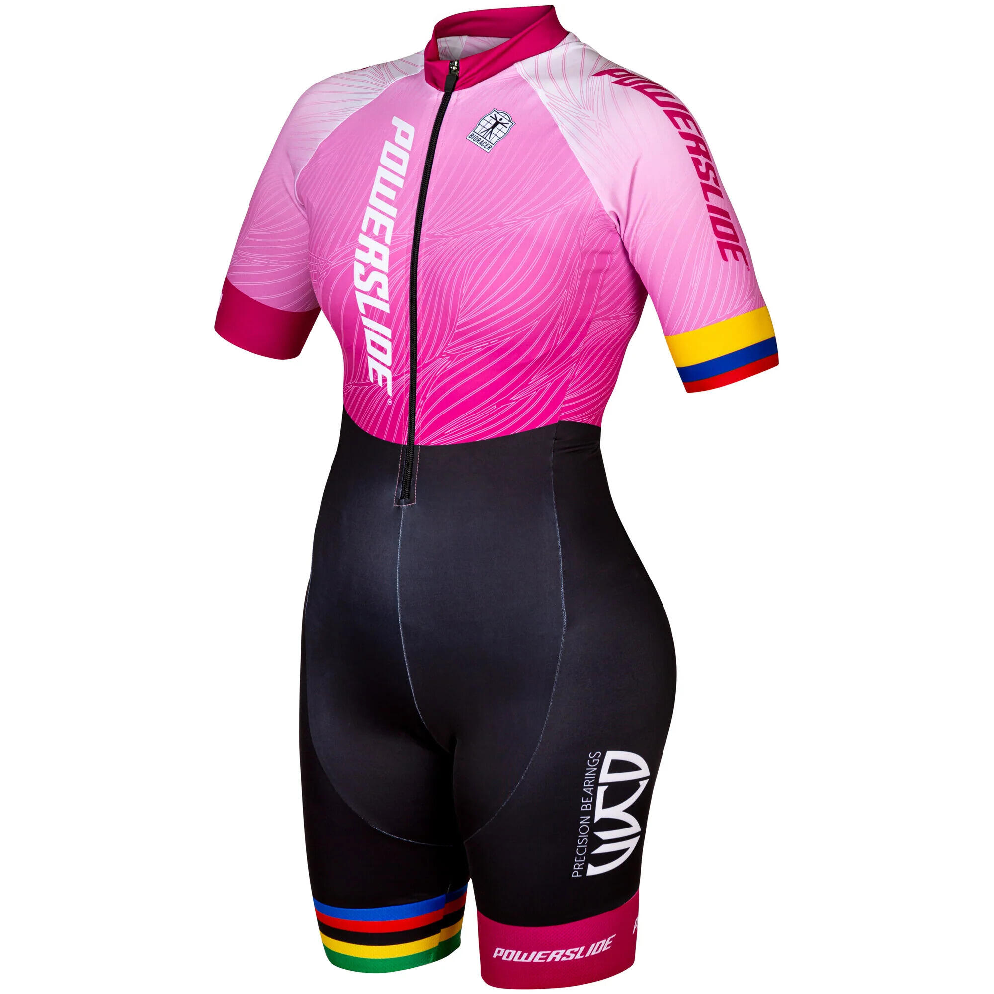 Powerslide - Combinaison Femme Powerslide Racing Gaby Rueda - Trifonction - Noir|rose - S - Decathlon