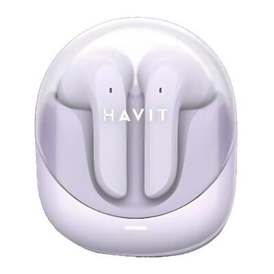 Draadloze hoofdtelefoon met oplaadetui havit modern buds bluetooth