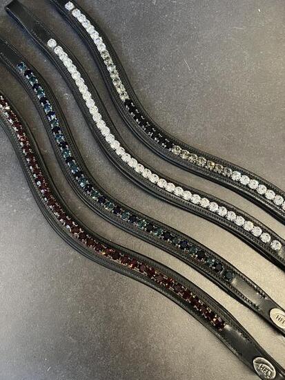 Frontal pour cheval HFI Padded Wave + Strass