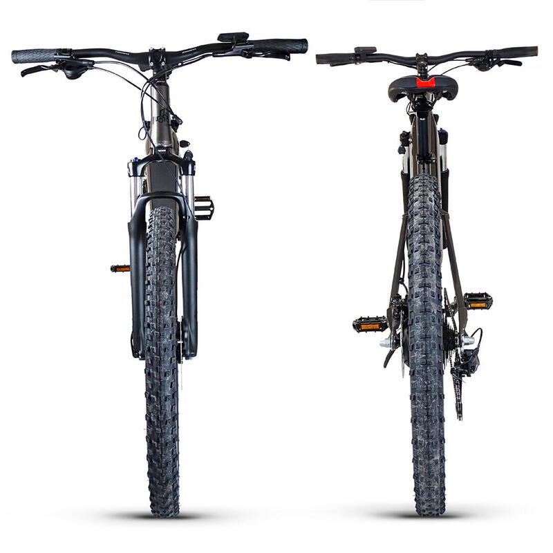 UB400B | E-Bike Munte Suspensie Completă | Până la 140 km | Gri | 27,5"