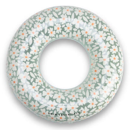 Schwimmring 90cm Green Flowers